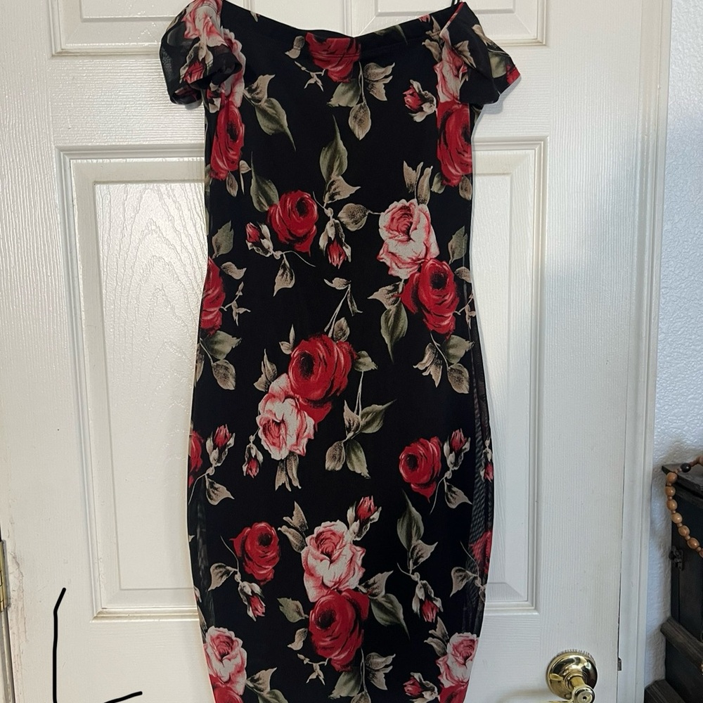 Floral Off-Shoulder Dress